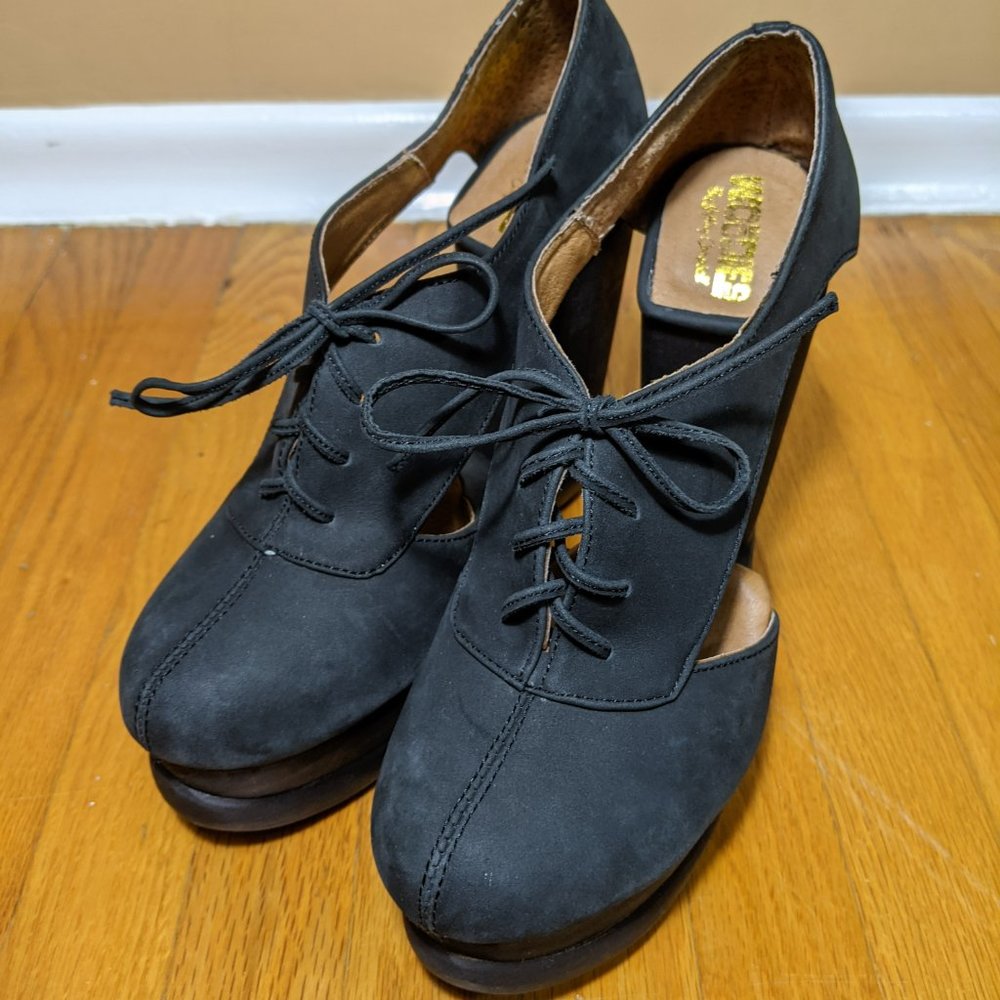 Jeffrey Campbell shankless Benched Woodies High heel size 7 - Picture 11 of 16